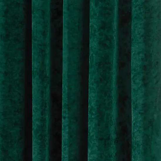 Opulent crushed Velvet Emerald Green Curtains  90"W x 54"L