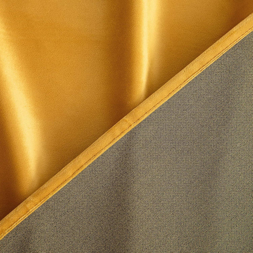 Vibrant Mustard Yellow velvet Curtains 46"W x 90"L x 2 panels