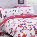 Butterfly Duvet Cover Set Lavender/Pink King size
