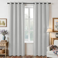 Joydeco Blackout Curtains for Bedroom 52W x 54L Inch, , 2 Panels - Greyish White
