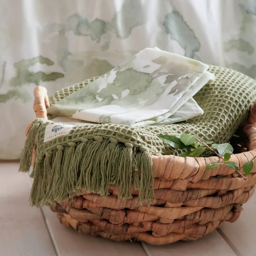 Edale Duvet Cover Set in Green Double