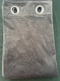 Dark Grey Velvet Curtains 52Wx84L