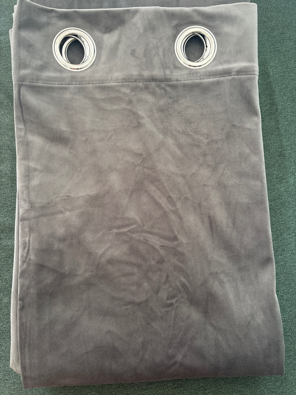Dark Grey Velvet Curtains 52Wx84L