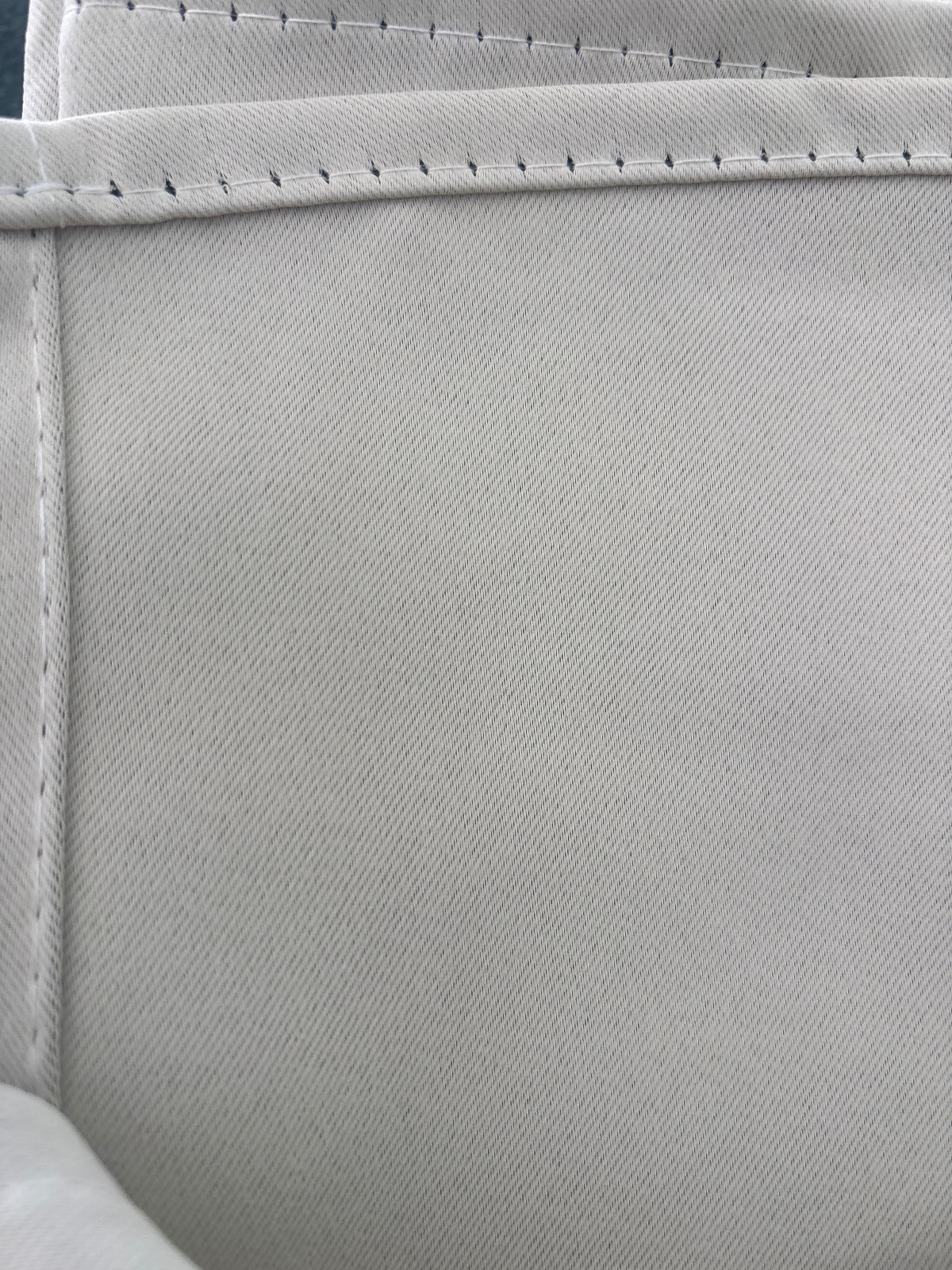 Cream Eyelet Curtains 46Wx90L 2 panels