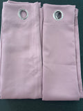 Deconovo Pale pink Eyelet Blackout Curtains 52Wx84L inches x 2 panels