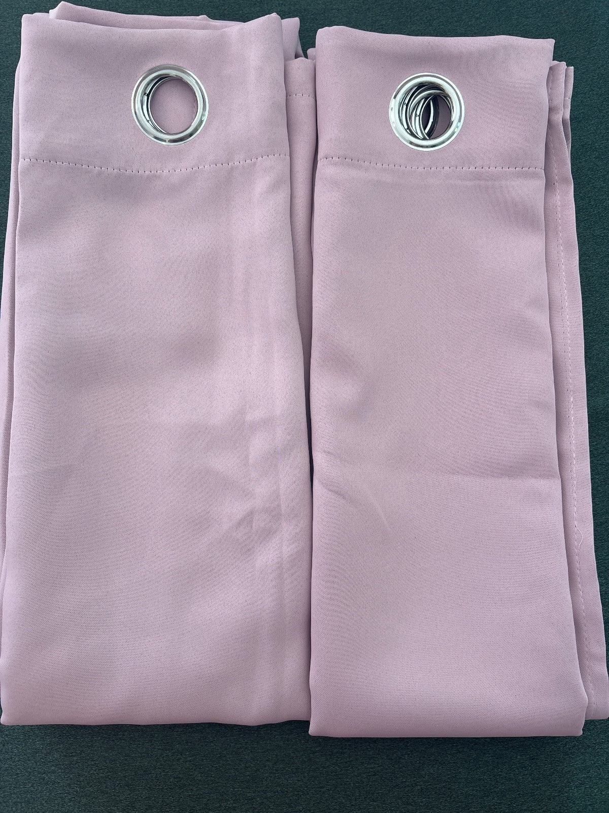Deconovo Pale pink Eyelet Blackout Curtains 52Wx84L inches x 2 panels