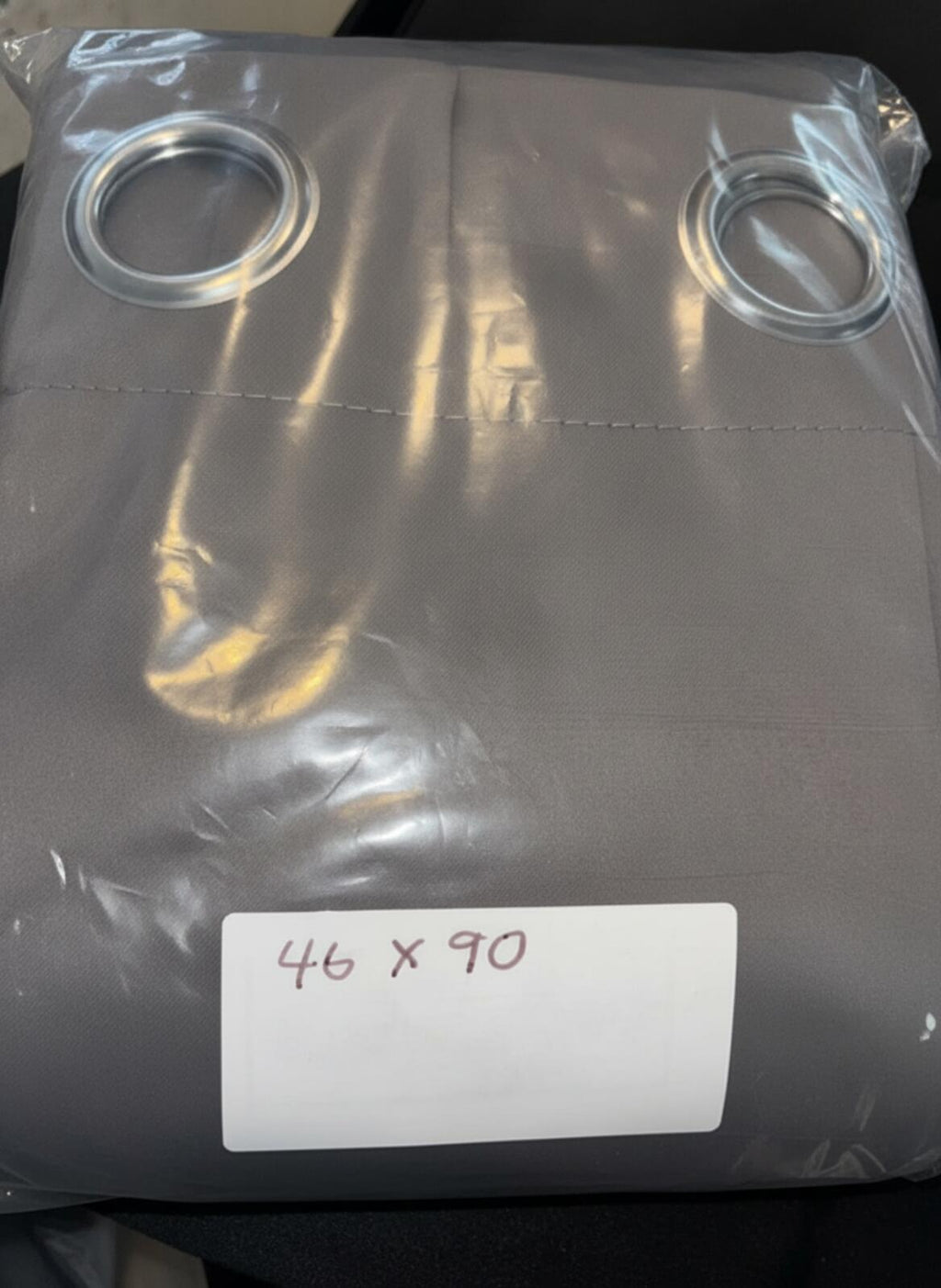 Super soft Grey Blackout Curtains 2 panels each 46W x90 L inches