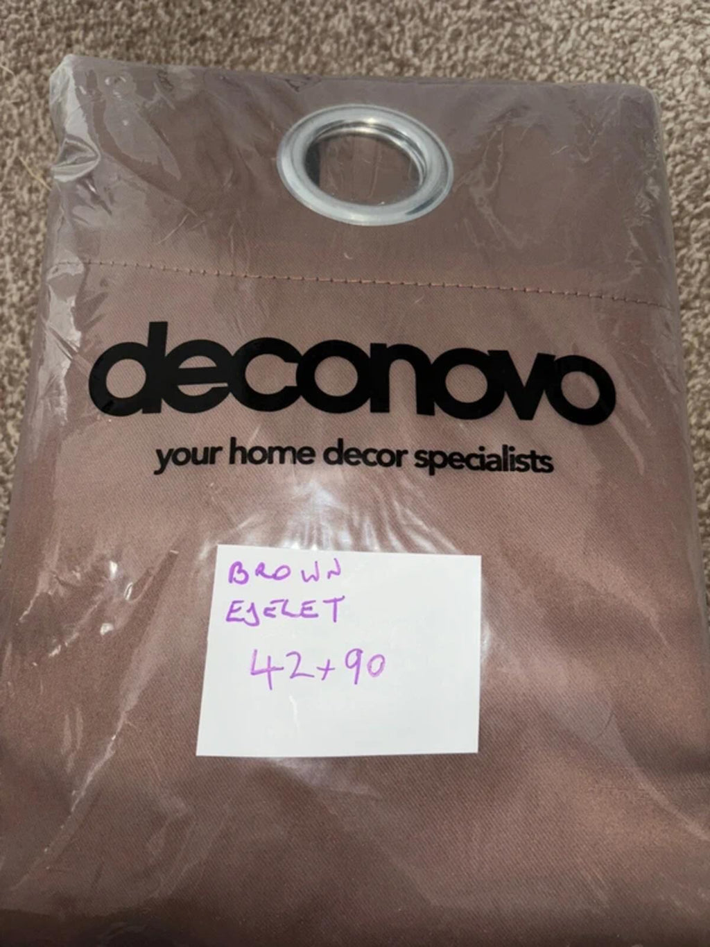 Pair of super soft thermal Blackout Curtain’s in Chocolate 42Wx90L [COPY]