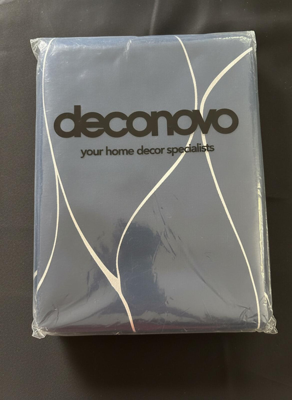 Navy and Silver Blackout Curtains 46Wx54L