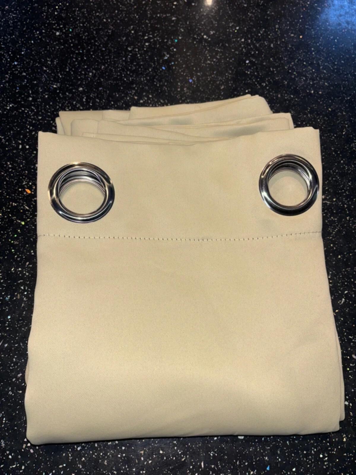 One extra large Curtain Panel in Beige 90Wx108L