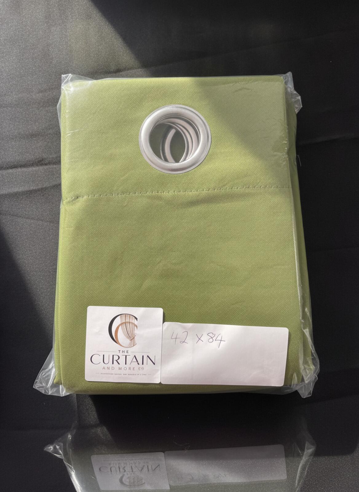 Vibrant Green Super soft Blackout Curtains W42 x L84 Inch Two Panels