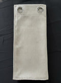 Faux Linen full blackout Curtains Pale Khaki 55W x 96L Inch x 2 panels