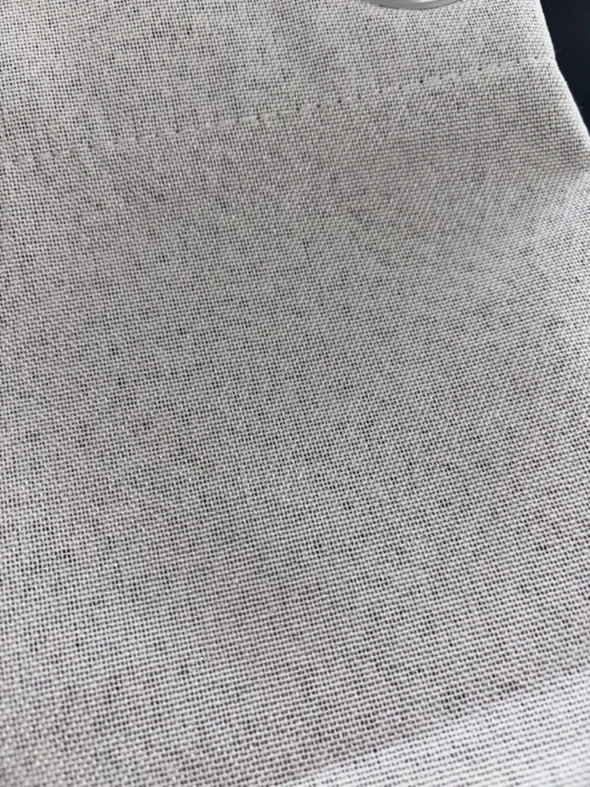 Faux Linen textured Greyish White 💯 Blackout Curtains 52Wx72L inches