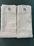 Faux linen 💯 Blackout Curtains W55 x L69 Inch Two Panels