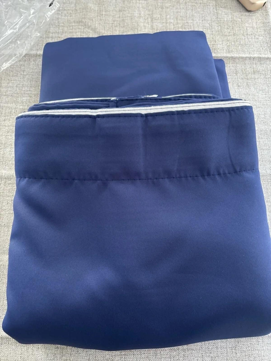 Pencil Pleat Thermal Blackout Curtains 2 Panels, W90 X L54, Dark Blue rrp£45