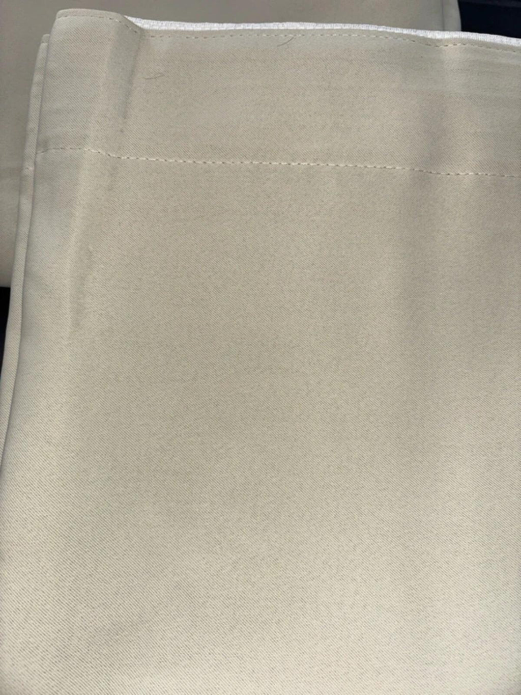 Light Beige Pencil pleat Curtains 90Wx54L 2 panels