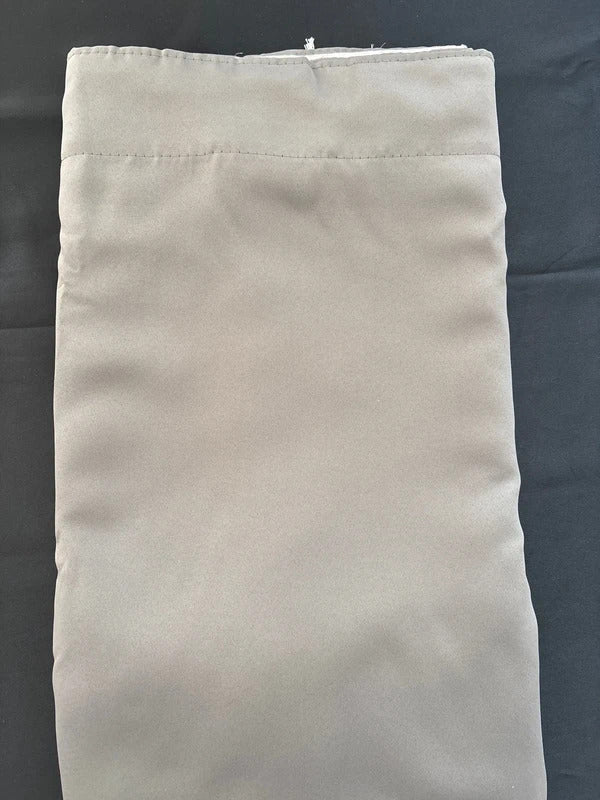 Grey Blackout Pencil pleat Curtains 46Wx63L x2
