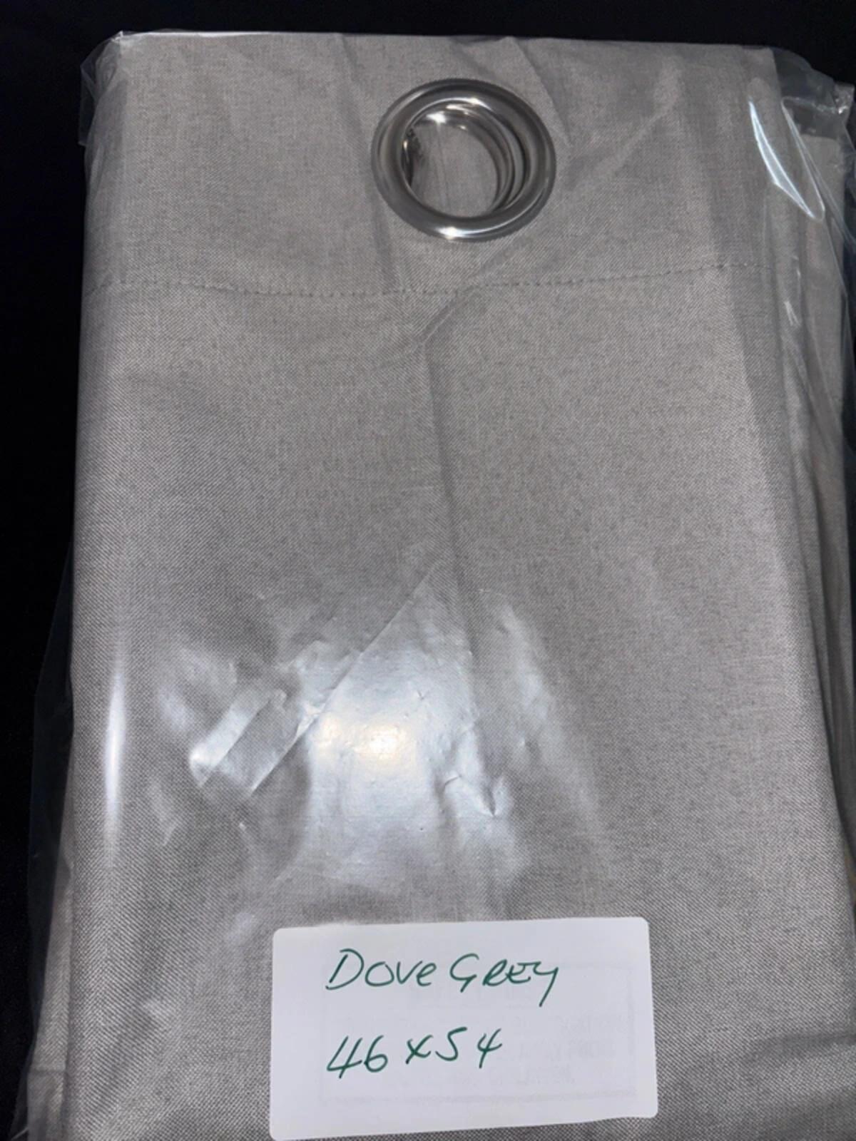 Grey Linen look 💯 Blackout Cuetains 46Wx54L
