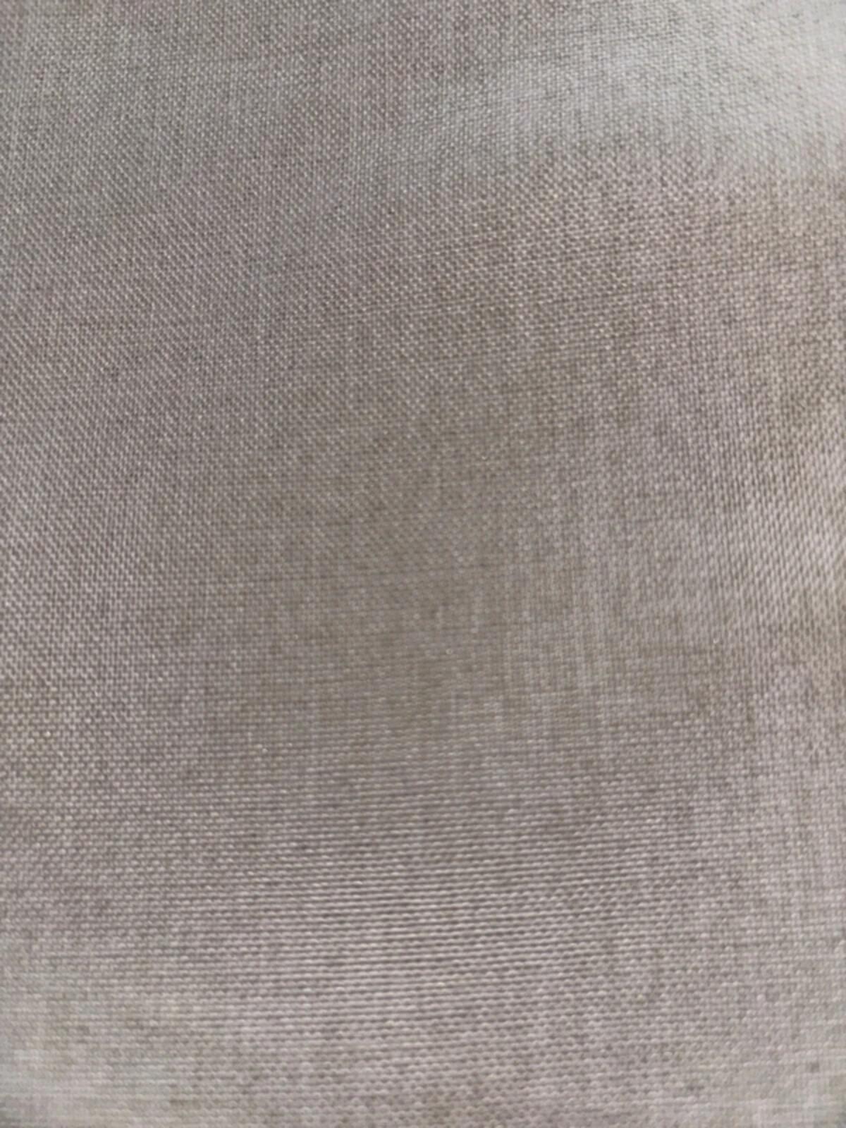 Full Blackout Curtains Faux Linen Greyish White 52x63 Inch