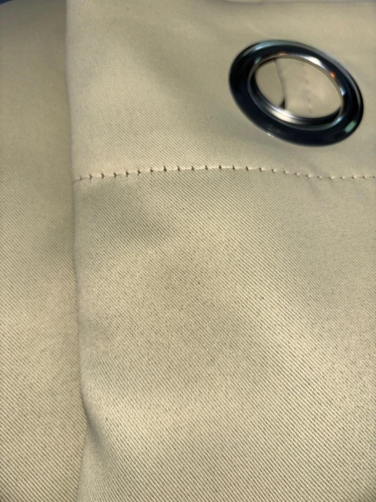 Deconovo Eyelet Curtains Thermal Insulated Blackout Curtains Beige 42Wx 54L Inch 2 Panels