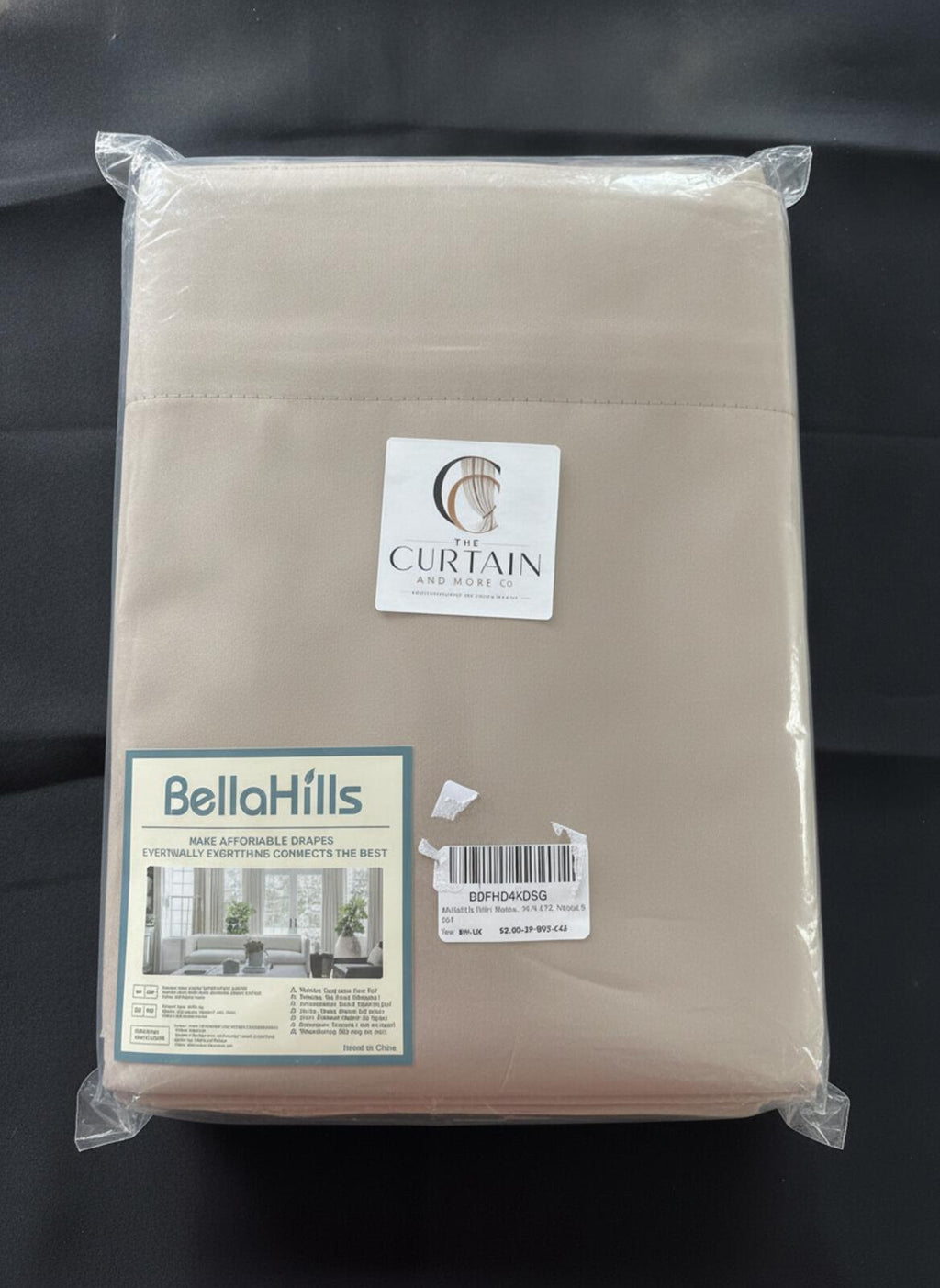Blackout Curtains  Pencil Pleat 2 Panels – Natural Sand 90W x 72L  Inch