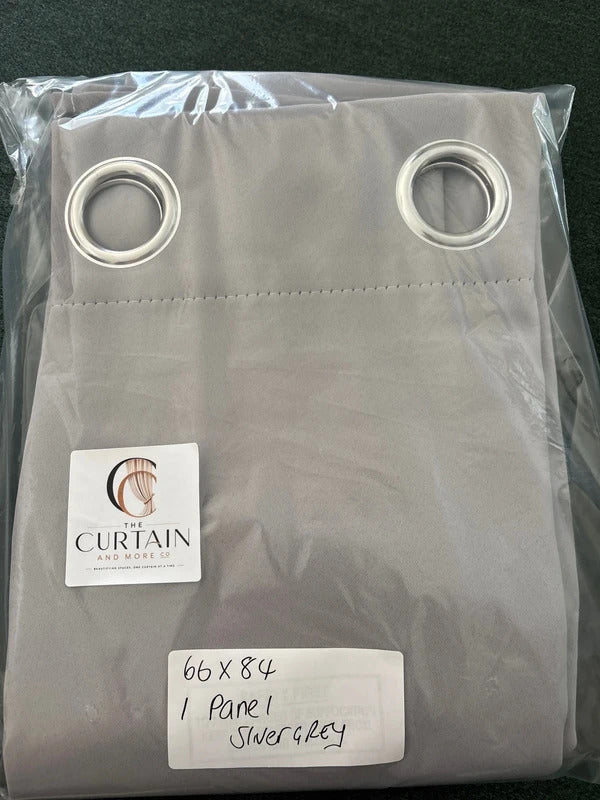Thermal 1 panel Door Curtain 66Wx84L inches Silver Grey