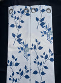 Navy Floral Blackout Curtains 50Wx54L inches x2 panels