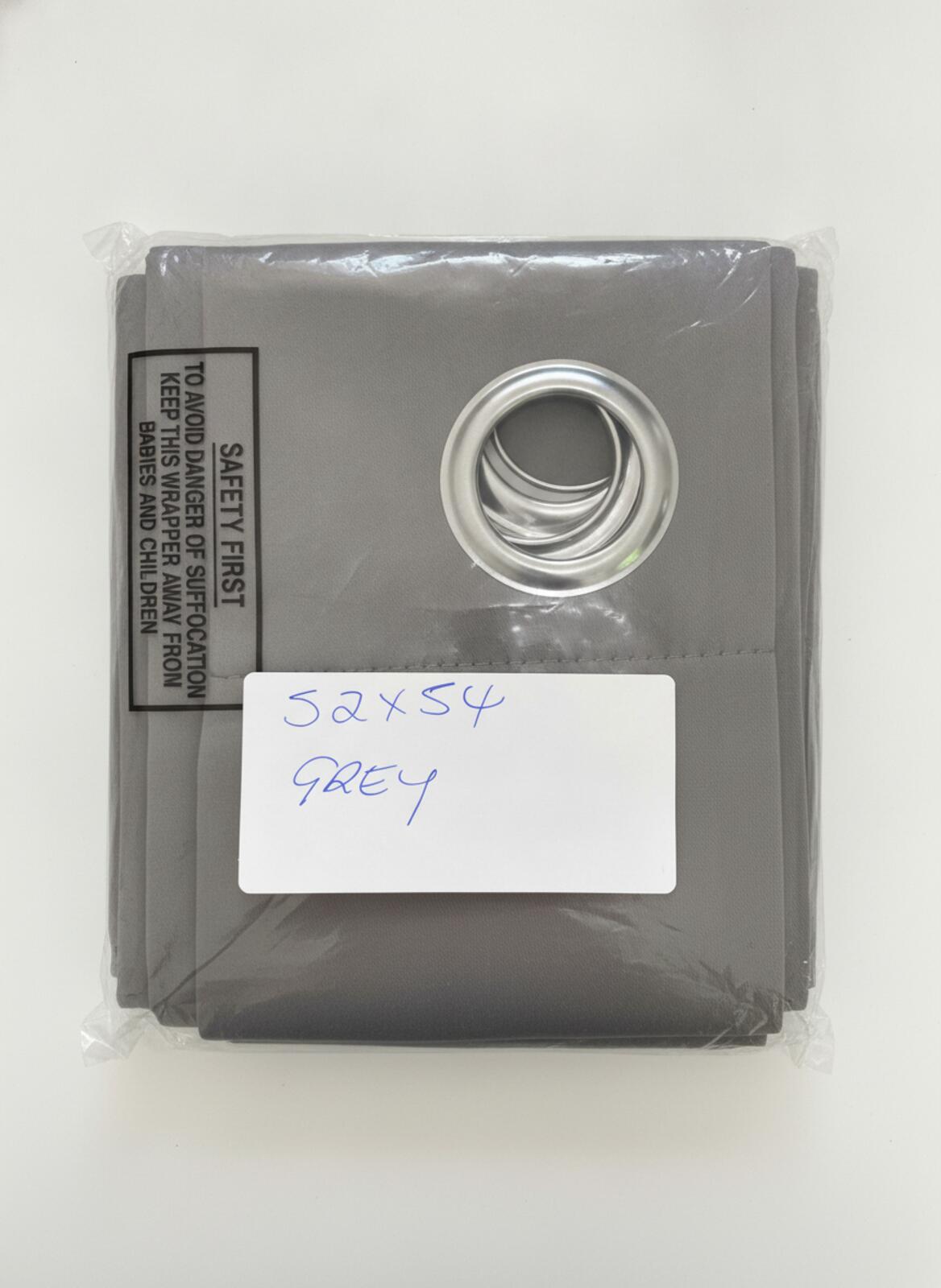 light Grey Blackout Curtains 52Wx54L