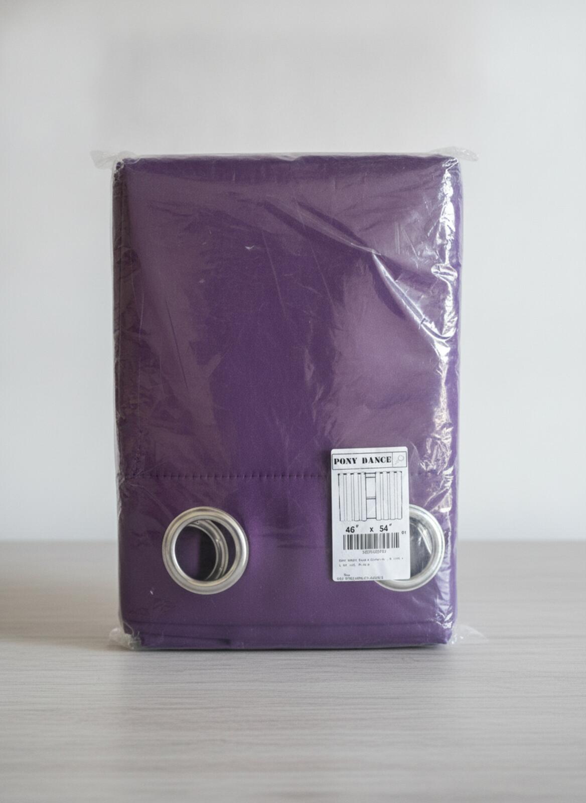 Purple Eyelet Curtain Panels 46 W x 54 L 2 panels
