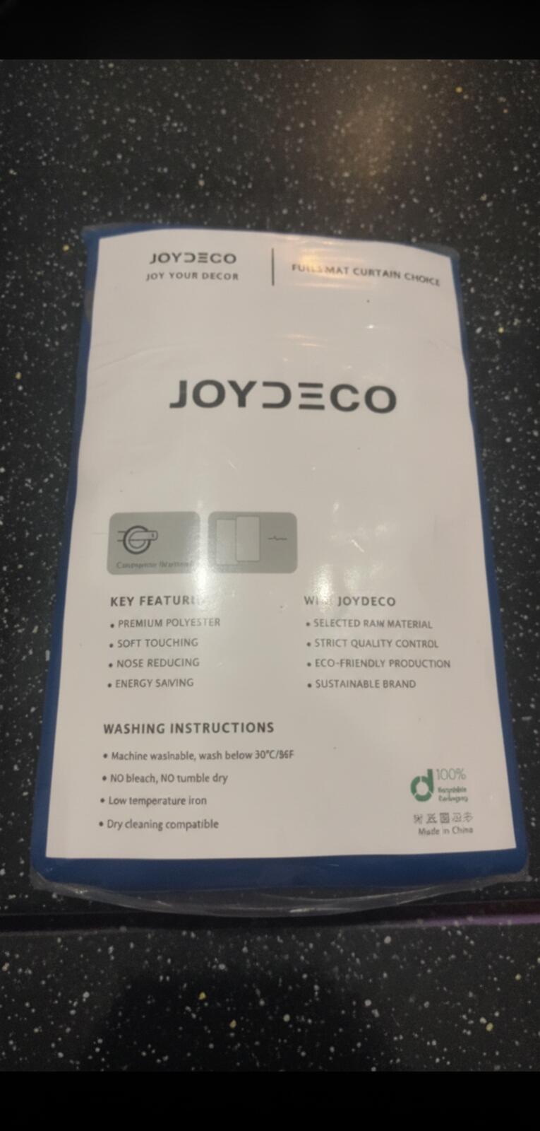 JOYDECO Royal Blue Blackout Curtain Set - 2 Panels, W52 x L63 in Each Panel (132