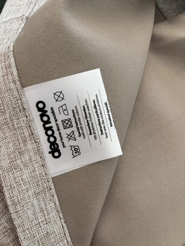 Faux linen 💯 Blackout Curtains W55 x L69 Inch Two Panels
