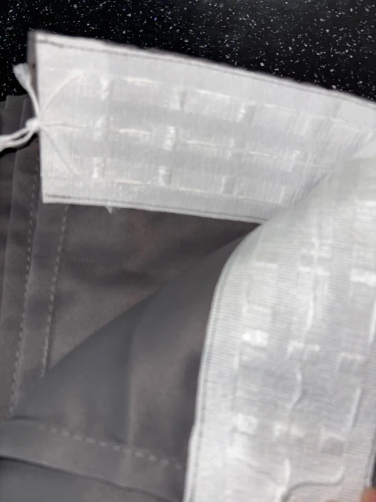 Pair of Grey pencil pleat blackout Curtains 46x54L inches