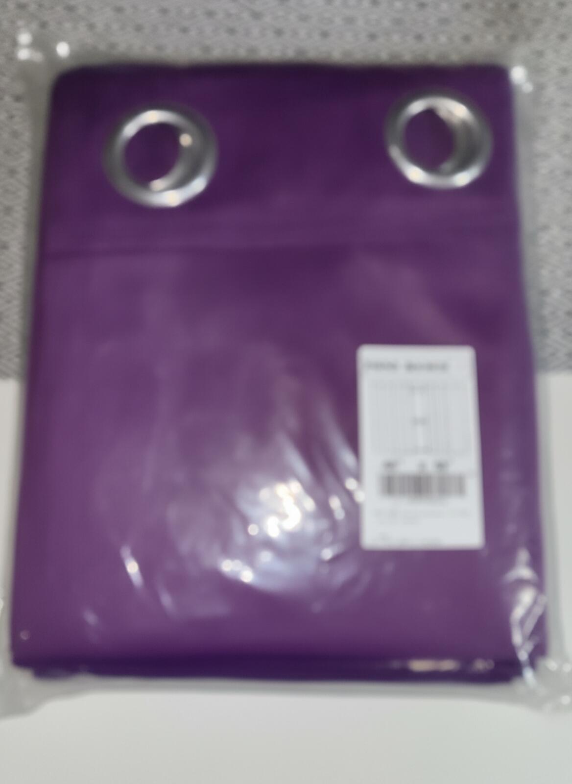 Purple Eyelet Curtain Panels 46 W x 54 L 2 panels
