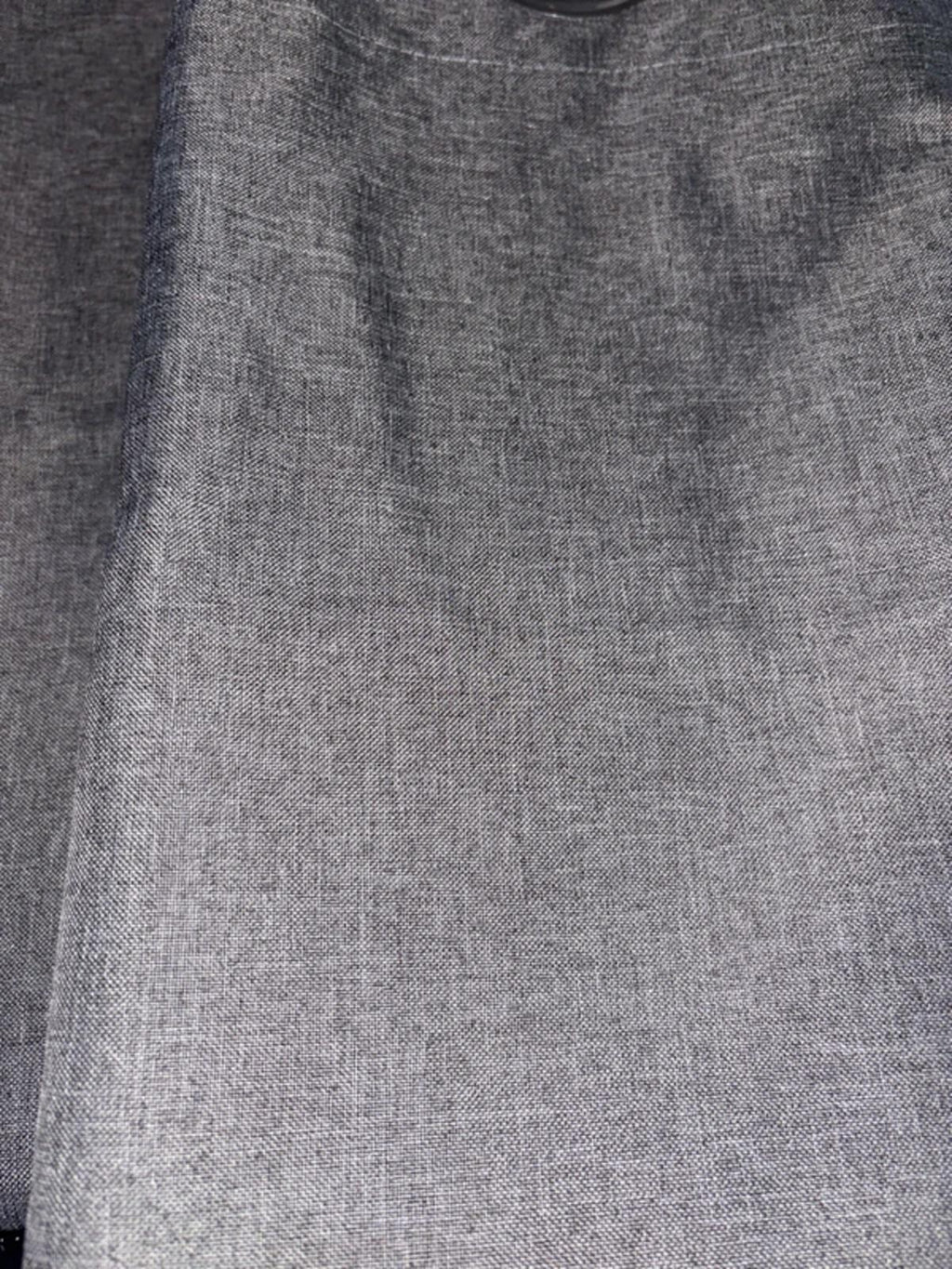 Linen look Flint Grey Blackout Curtains 46Wx72L 2 panels