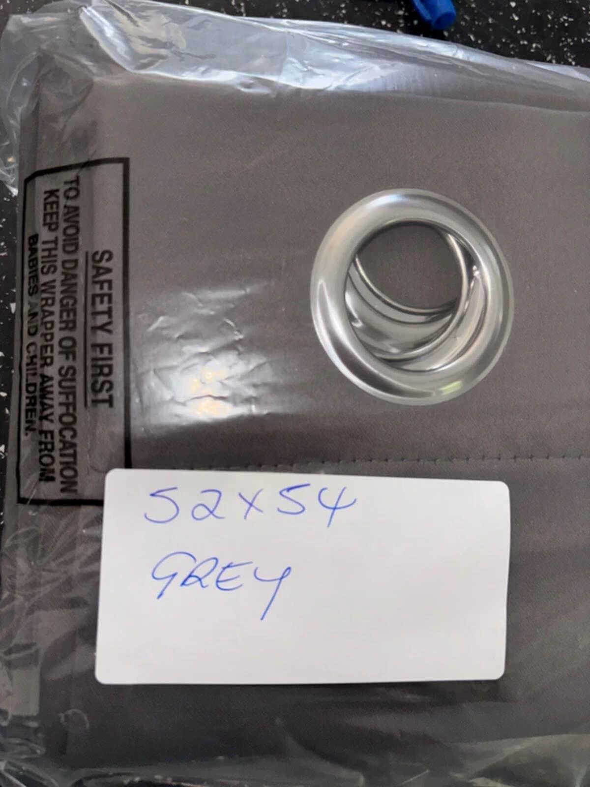 light Grey Blackout Curtains 52Wx54L