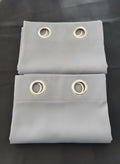 Textured Herringbone Curtains in Grey 52Wx72L