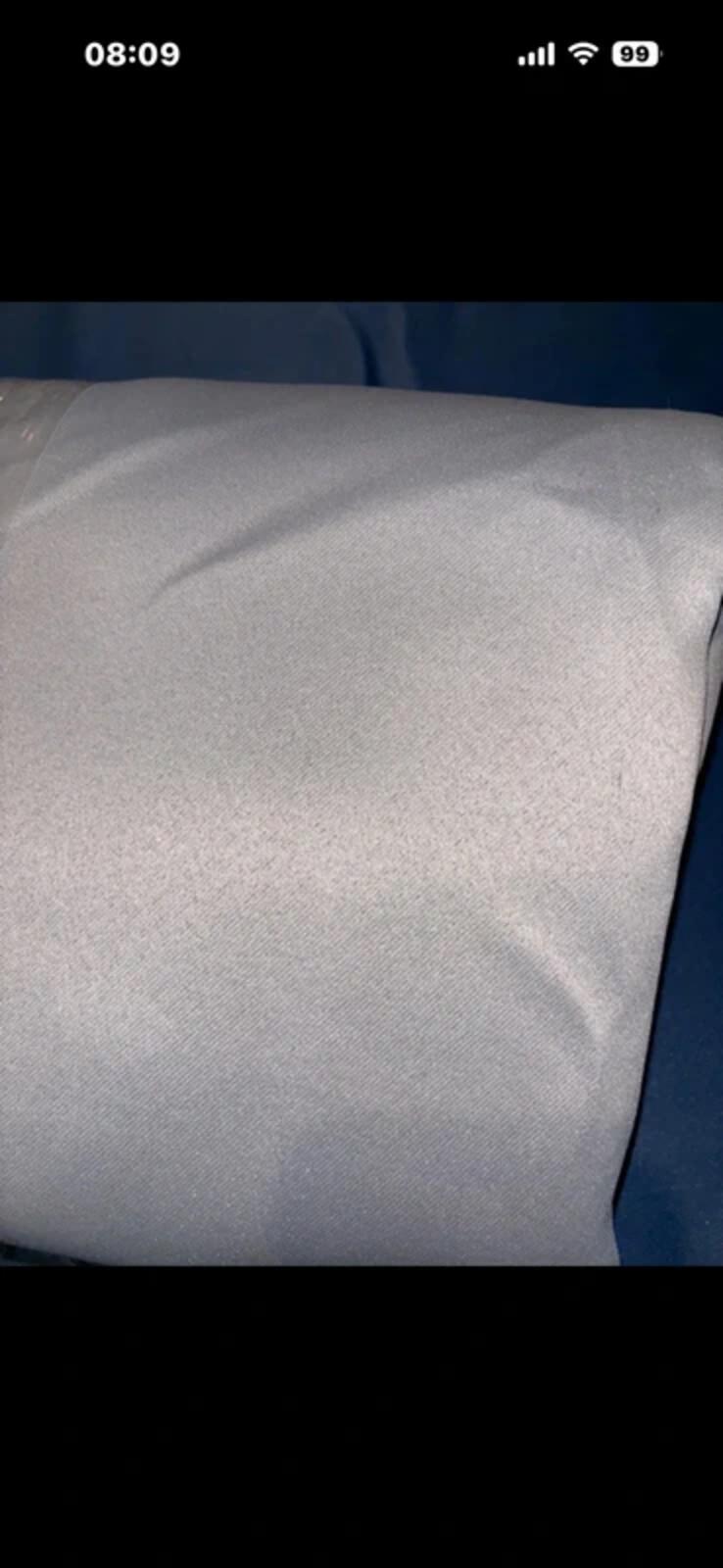 Pair of super soft Blackout Thermal Pencil pleat Grey Curtains 55Wx79L