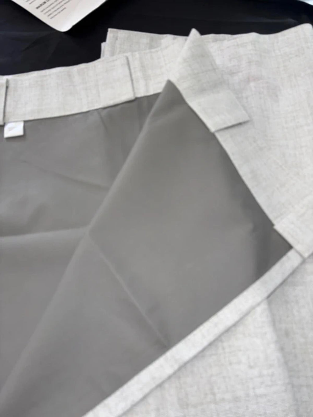 💯 Blackout Lined Faux linen Curtains 52Wx94L inches 2 panels rrp£50