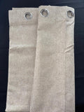 Deconovo 💯 Blackout Curtains Faux Linen pale Khaki W66 x L54 Inch One Pair