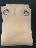 Biscotti Beige Eyelet Curtains L90x90W x 2 panels