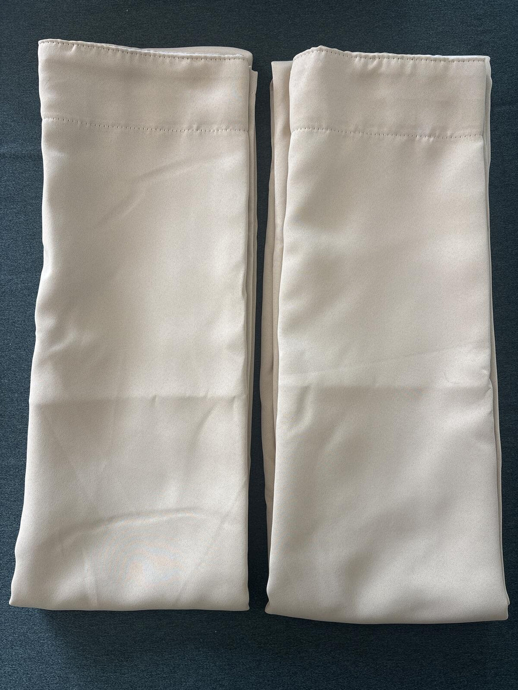 Biscotti Beige Pencil Pleat Curtains 46Wx90 L x 2 panels