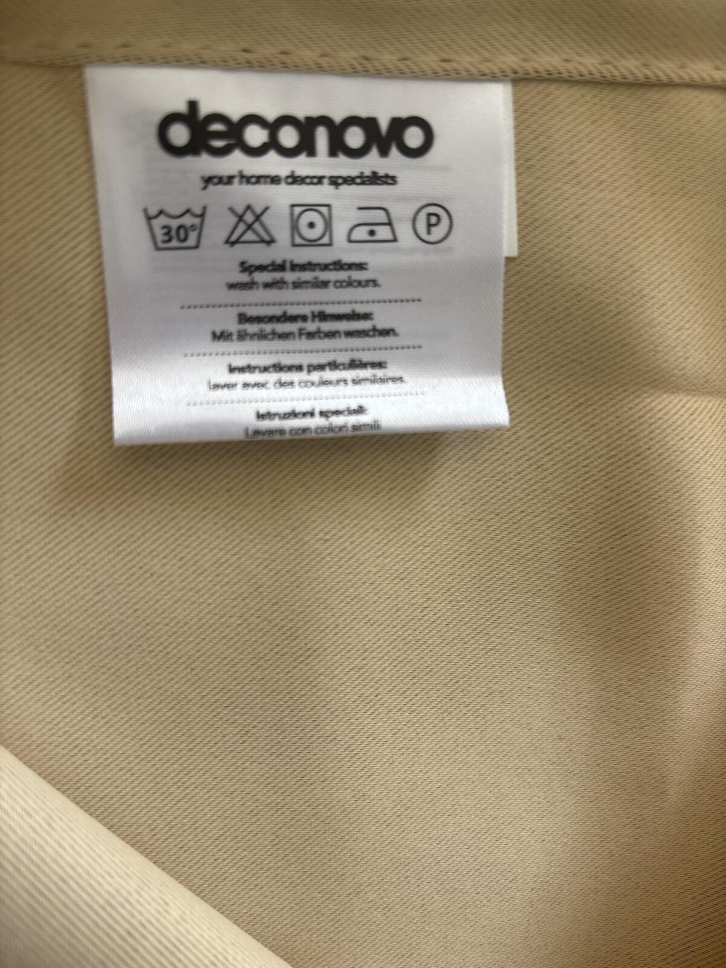 Biscotti Beige Pencil Pleat Curtains 46Wx90 L x 2 panels