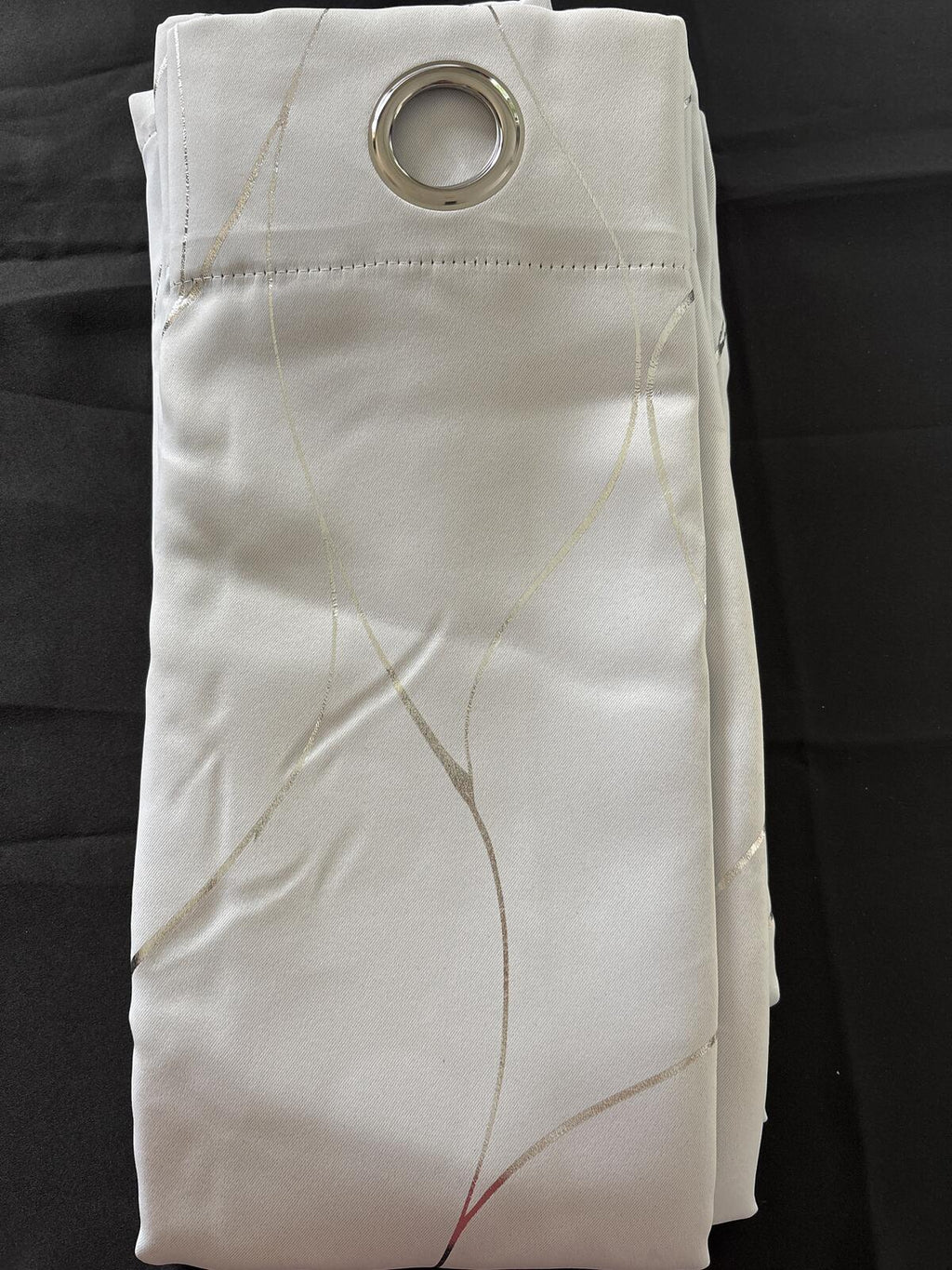 Silver Wave Blackout Curtains 66Wx72L inches (2 Panels)