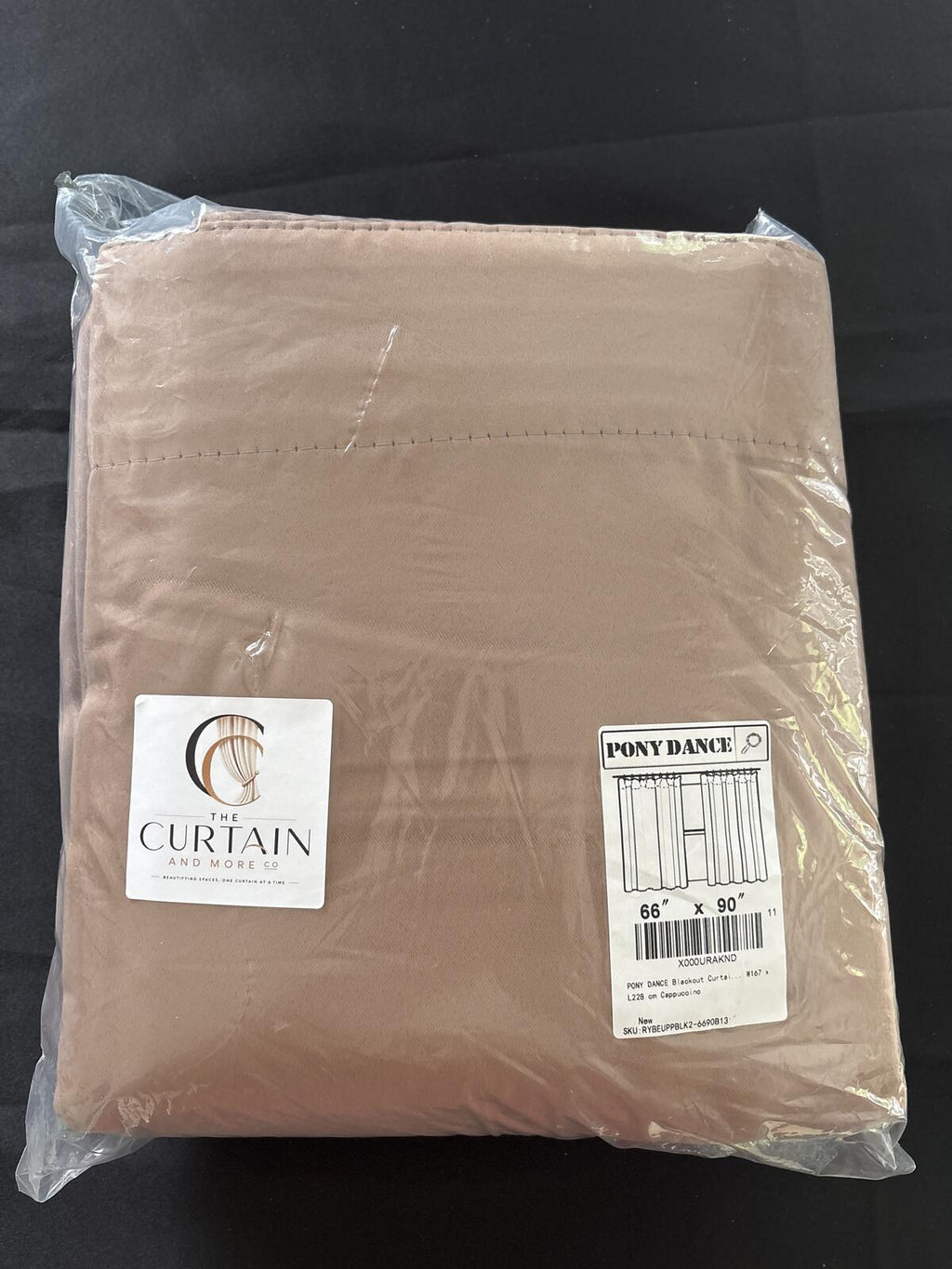 Cappuccino Pencil pleat Curtains 2 PCs, W66 X L90