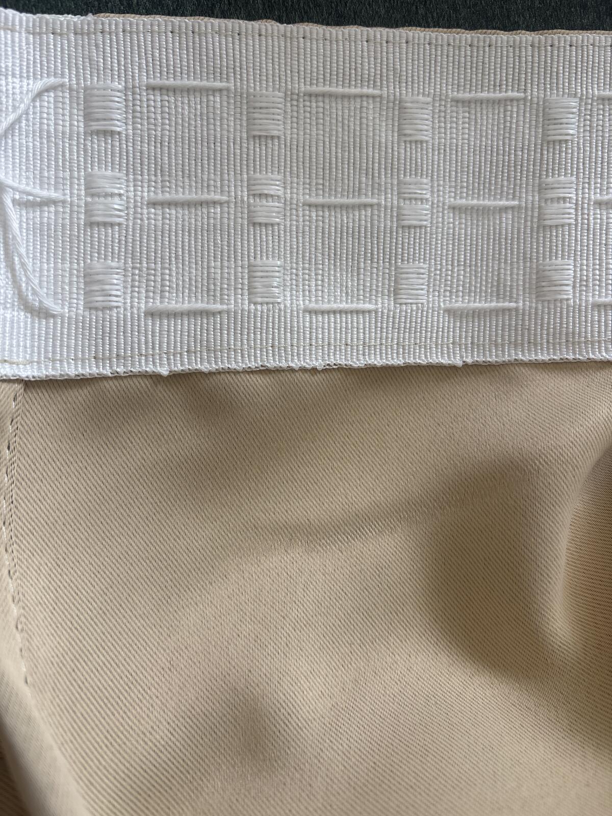 Biscotti Beige Pencil Pleat Curtains 46Wx90 L x 2 panels