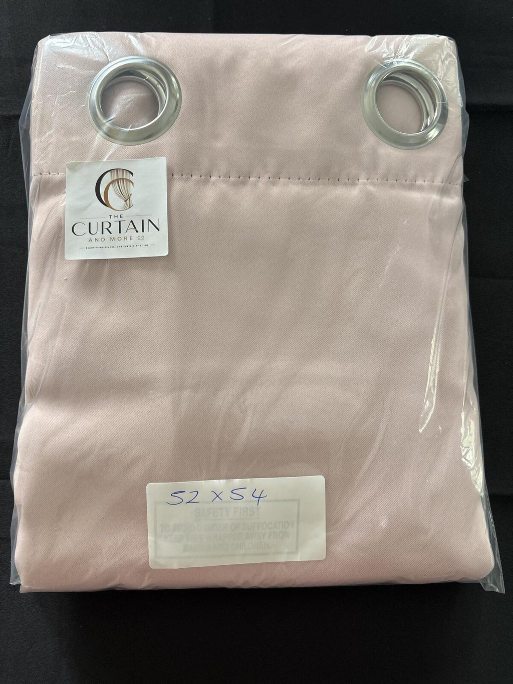 Pink Eyelet Blackout curtains 52Wx54L inches
