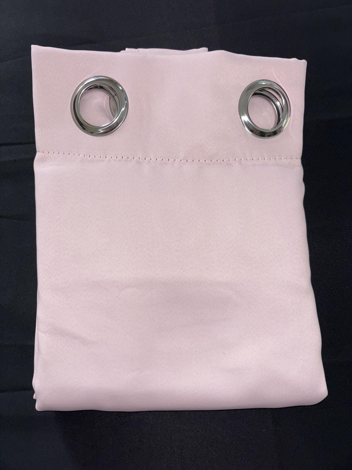 Pink Eyelet Blackout curtains 52Wx54L inches