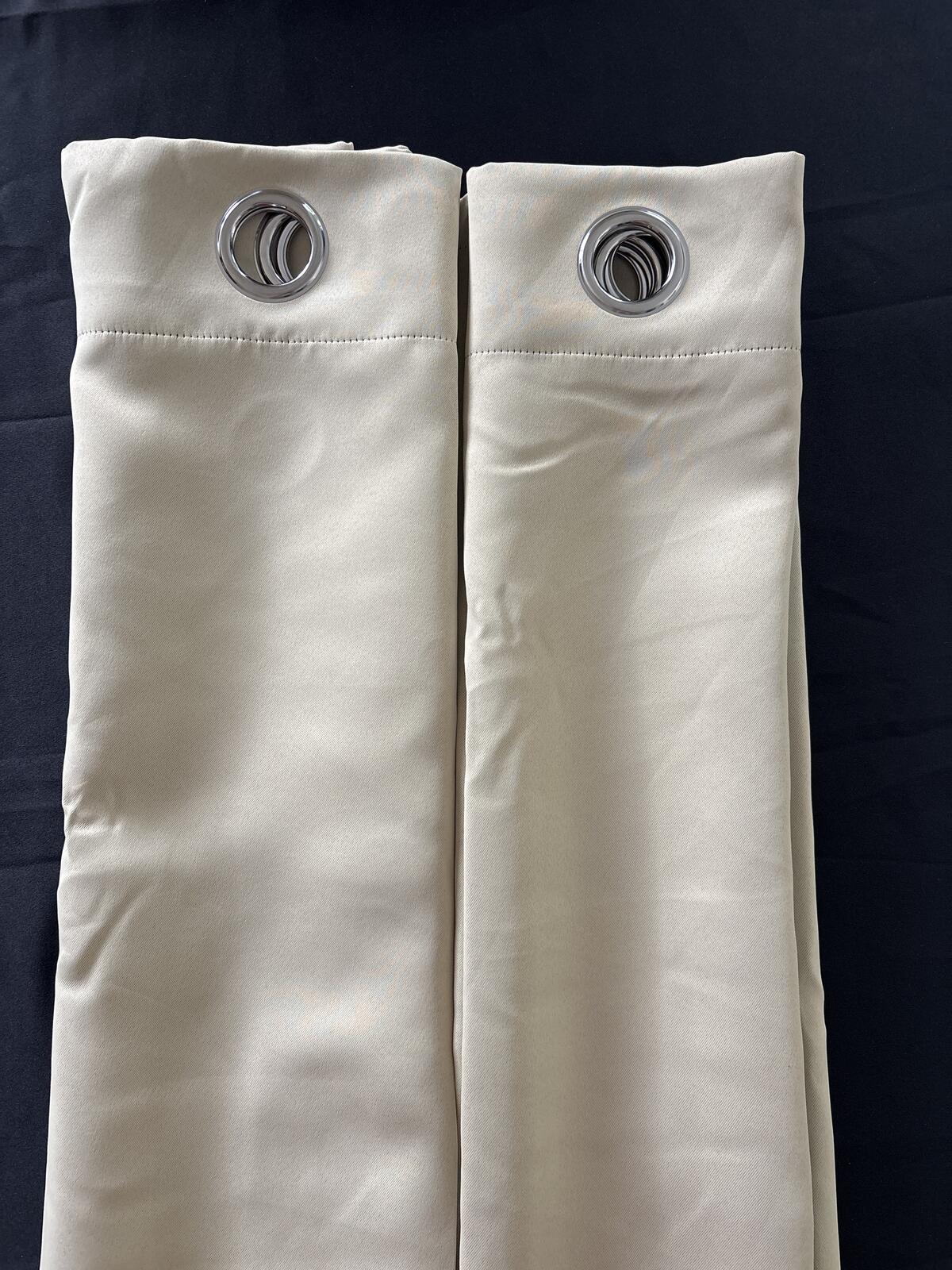 Beige Super Soft Curtains 55Wx79L inch’s