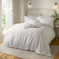 Wylder Tilly 100% Cotton Ruffle Duvet Cover Set White